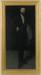 Arreglo en negro: retrato de F. R. Leyland, hacia 1870